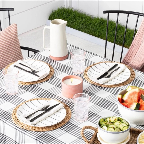 Hearth & Hand Dining Hearth And Hand Melamine Stripe Dinner Plate